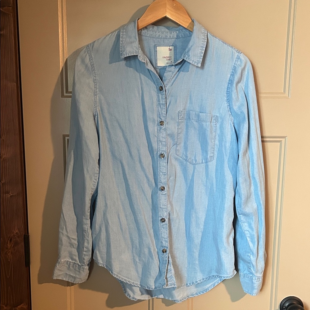 SO lyocell button down shirt